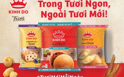 Thương hiệu Kinh Đô ra mắt diện mạo mới